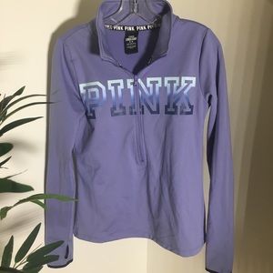 Pink Half Zip Sweatshirt